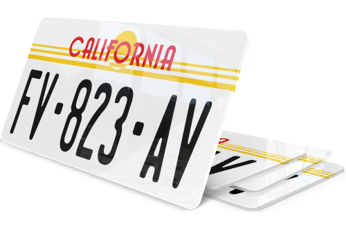 Plaque immatriculation Californie USA 30x15cm