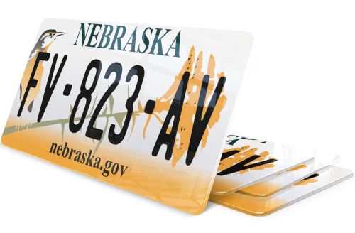 Plaque immatriculation Nebraska USA 30x15